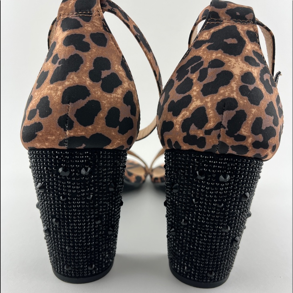 Nwt Betsey Johnson For Torrid Leopard Glitter Heels 10W - Picture 6 of 10
